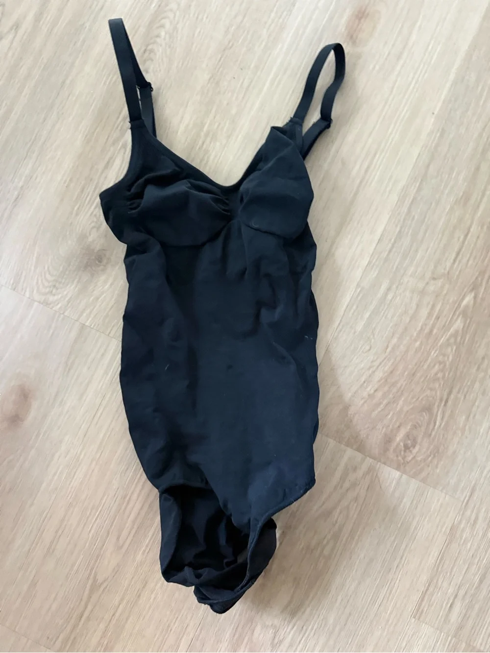 Quince Sculpting Shapewear Bodysuit Sz L Black NEW